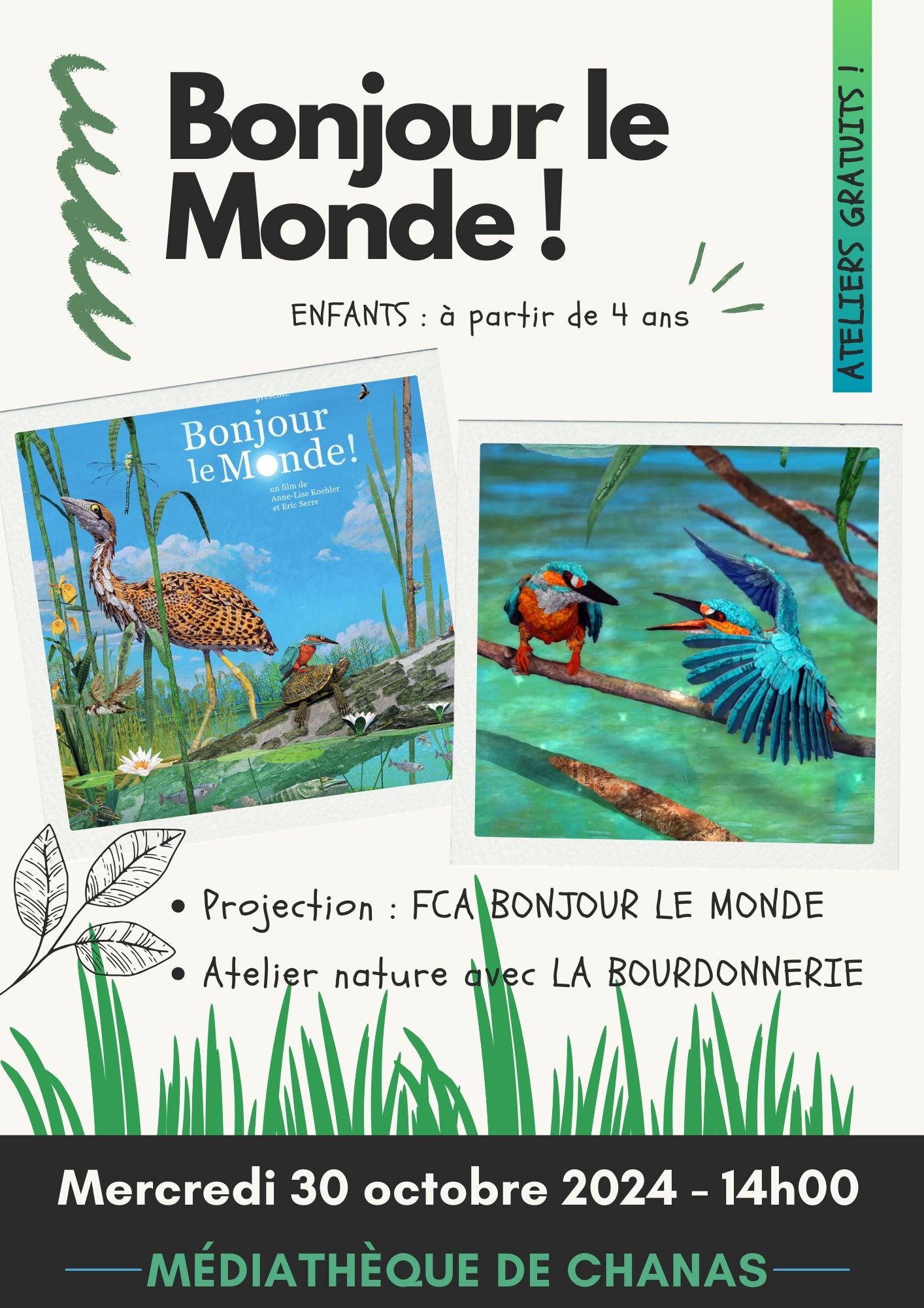 ANIMATION MEDIATHEQUE – BONJOUR LE MONDE !